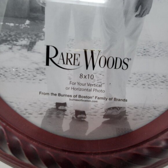 Mahogany Stained Oval 8x10 Rare Woods by Burnes & Boston Photo Frame - Picture 8 of 11